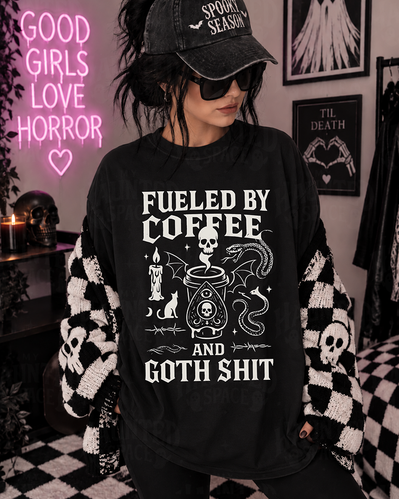 Fueled By Coffee And Goth Shit TEE