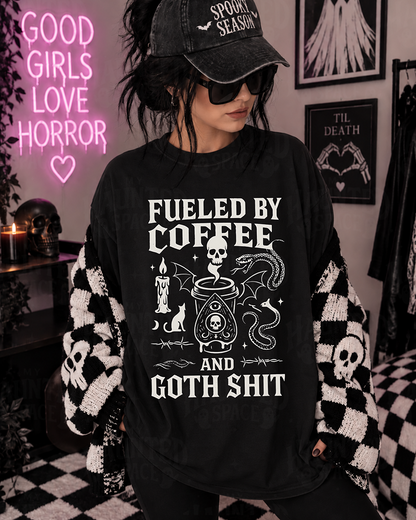 Fueled By Coffee And Goth Shit TEE