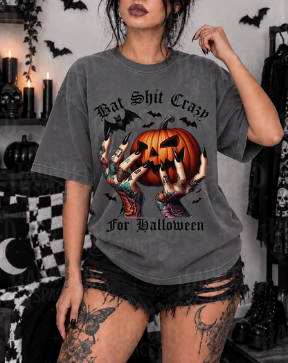Bat Shirt Crazy For Halloween TEE