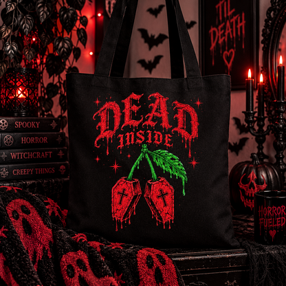Dead Inside Cherries Tote Bag