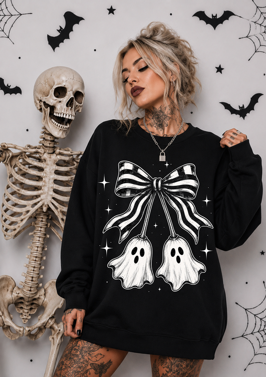 Ghostie Bow Sweatshirt