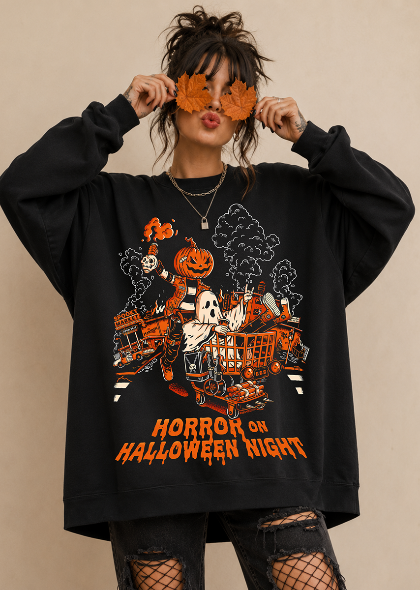 Horror On Halloween Night Sweatshirt