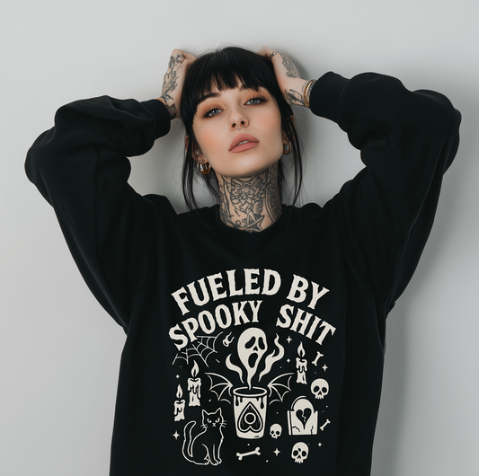 Fueled By Spooky Shit Sweatshirt