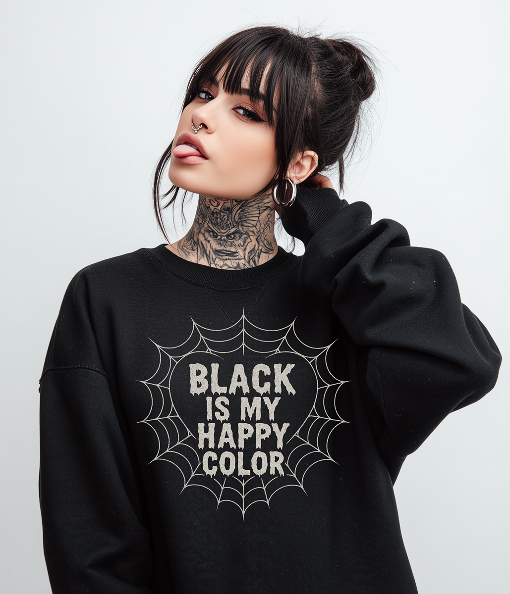 Black Is My Happy Color Sweatshirt