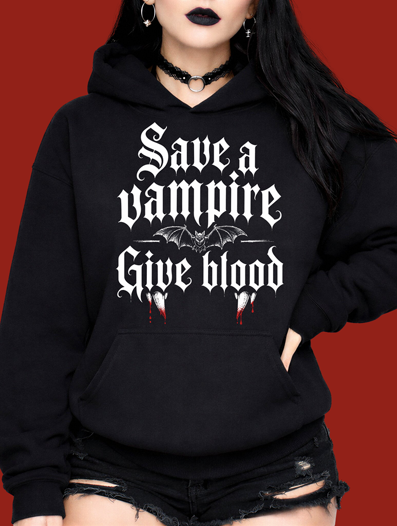 Save A Vampire Hoodie