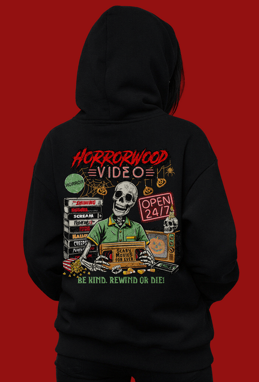 HorrorWood Video Hoodie