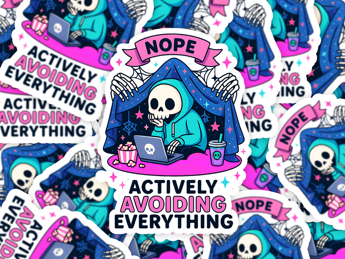 Avoiding Everything Sticker