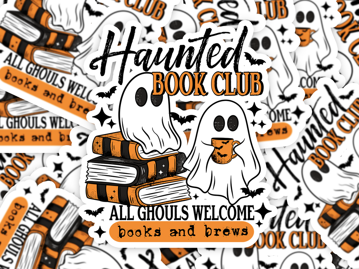 Haunted Books and Brews Sticker