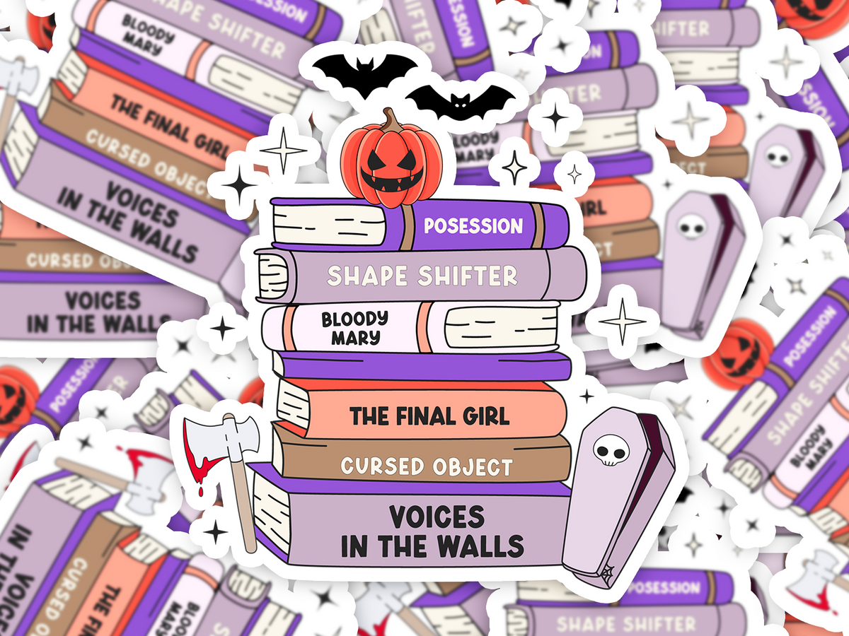 Book Stack 2 Sticker