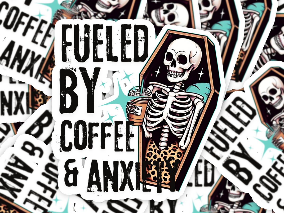 Coffee And Anxiety Sticker