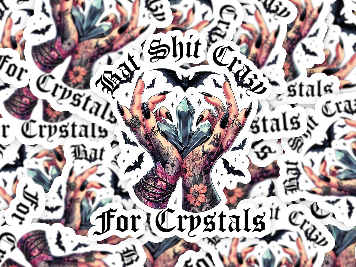 Crazy For Crystals Sticker