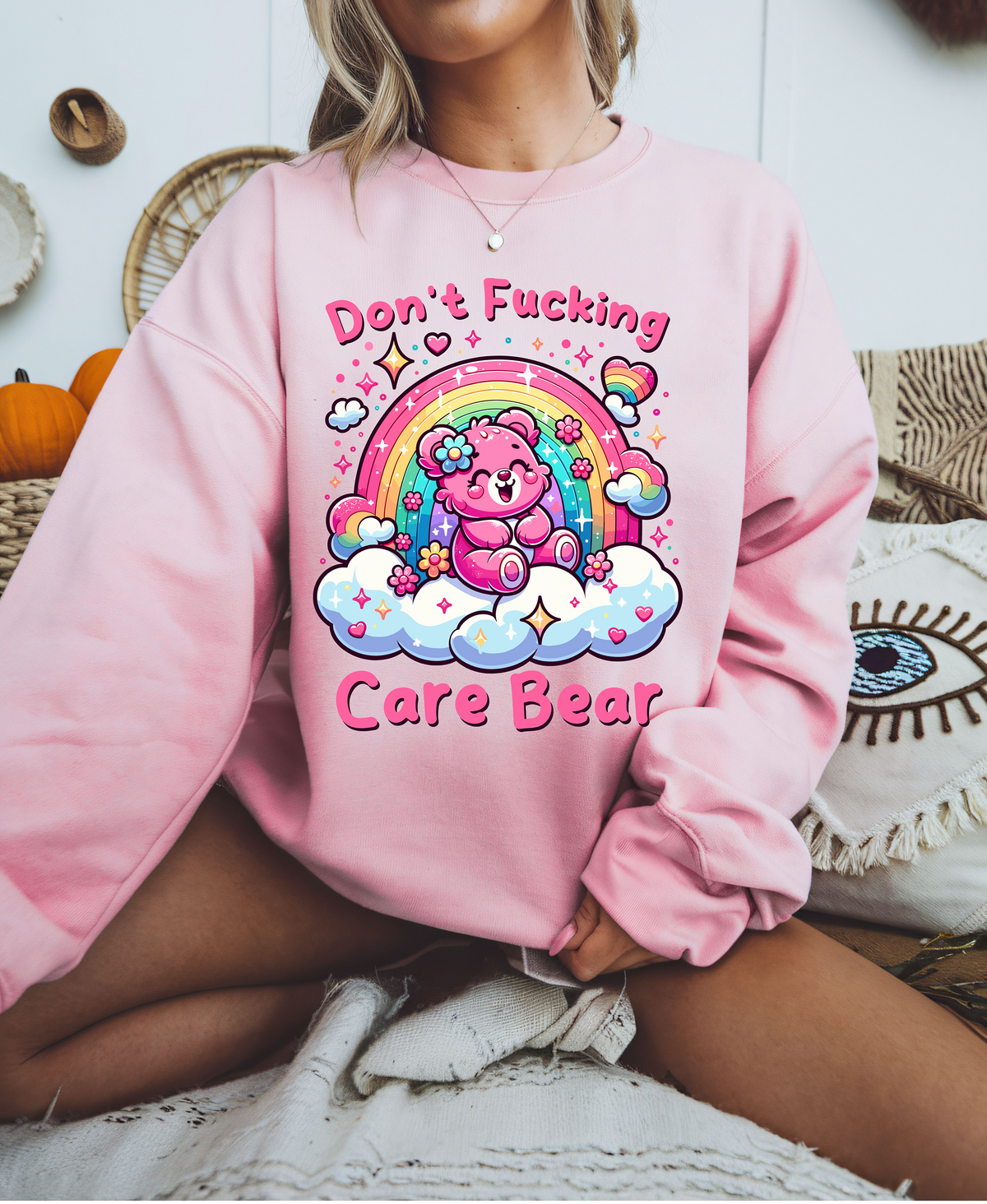 Don't Fucking Care Bear Sweatshirt