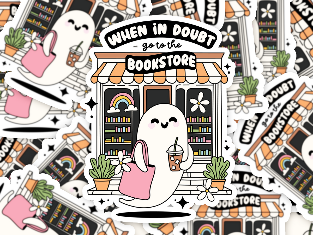 When in Doubt, Bookstore Sticker