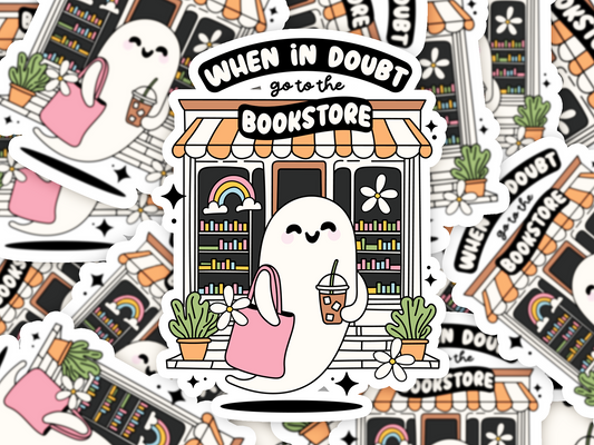 When in Doubt, Bookstore Sticker