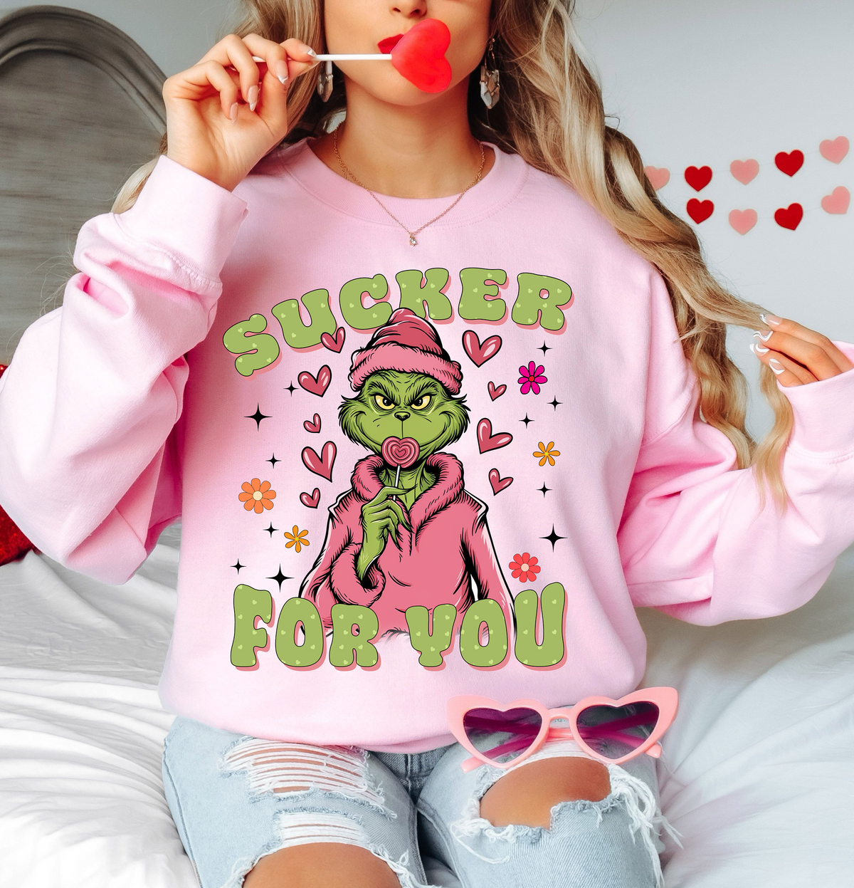 Grinch Sucker For You Sweatshirt