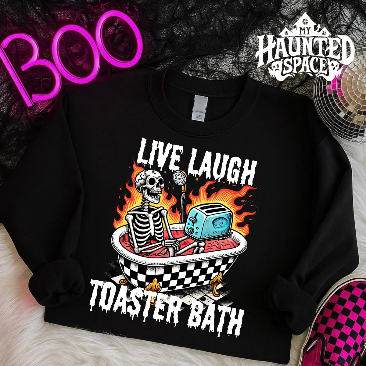 Skeleton Toaster Bath Sweatshirt