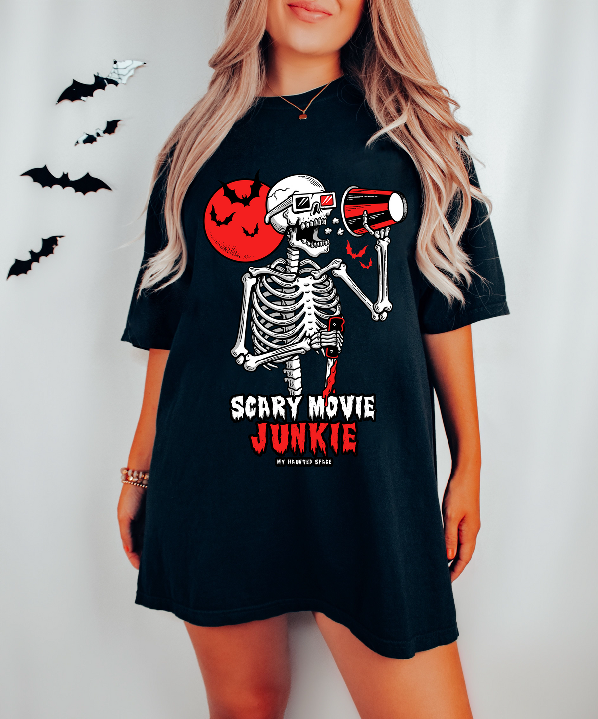 Scary movie junkie TEE